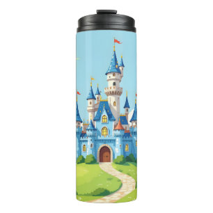 Bouteilles Isothermes Joli château bleu et blanc