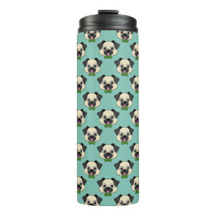 Bouteilles Isothermes Joli chien Carlin avec Papillon