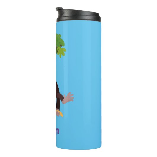 Bouteilles Isothermes Joli chimpanzé dans la jungle suspendu dessin anim (Tourné sur la droite)