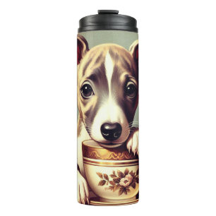 Bouteilles Isothermes Joli chiot Whippet