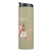 Bouteilles Isothermes Joli Citrouilles d'aquarelle sur Sage (Tourné sur la droite)