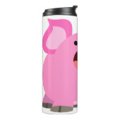 Bouteilles Isothermes Joli Cochon De Caricature En Rire (Tourné sur la gauche)