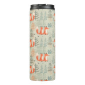Bouteilles Isothermes Joli Doodle Fox Forest Motif de bois (Dos)