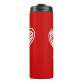 Bouteilles Isothermes Joli Élégant Nom Script Moderne Coeurs Aimer Rouge (Devant)