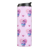 Bouteilles Isothermes Joli Éléphant rose (Tourné sur la gauche)