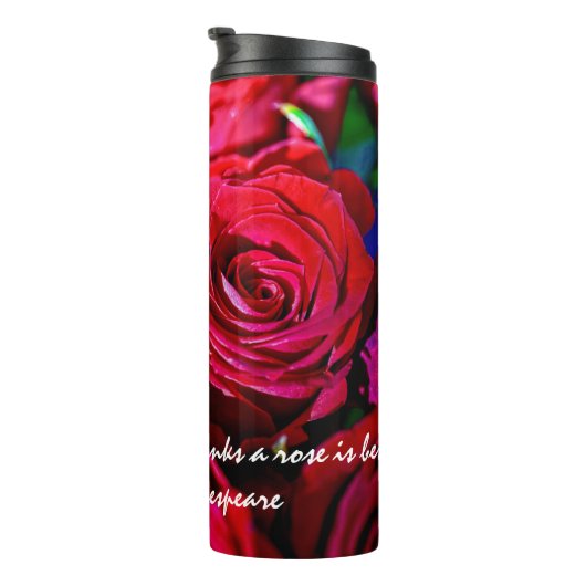 Bouteilles Isothermes Joli Ensemble De Roses Rouges (Tourné sur la droite)