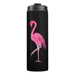 Bouteilles Isothermes Joli Flamants roses rose Fuchsia rose et noir