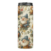 Bouteilles Isothermes Joli gnome et fleurs design (Dos)