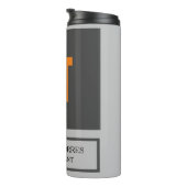 Bouteilles Isothermes Joli Monogramme Gris Plaine (Tourné sur la droite)