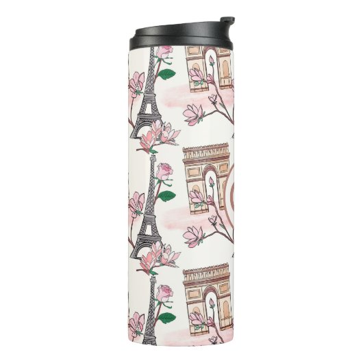 Bouteilles Isothermes Joli Monogramme Thème Français | Les monuments de (Tourné sur la gauche)