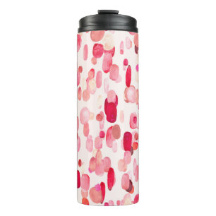 Bouteilles Isothermes Joli motif transparent de taches roses, rouges et