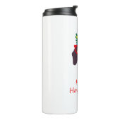 Bouteilles Isothermes Joli Noël Joyeux Howlidays Doxie Dachshund Chien (Tourné sur la gauche)