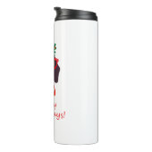 Bouteilles Isothermes Joli Noël Joyeux Howlidays Doxie Dachshund Chien (Tourné sur la droite)