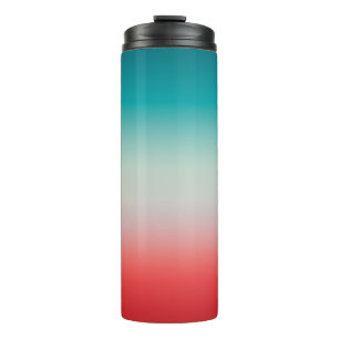 Bouteilles Isothermes Joli Ombre Festive Rouge & Turquoise Blue Gradient