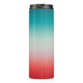 Bouteilles Isothermes Joli Ombre Festive Rouge & Turquoise Blue Gradient (Dos)
