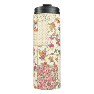 Bouteilles Isothermes Joli Patchwork Floral Conception transparente