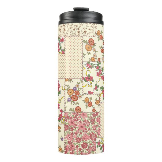 Bouteilles Isothermes Joli Patchwork Floral Conception transparente (Devant)