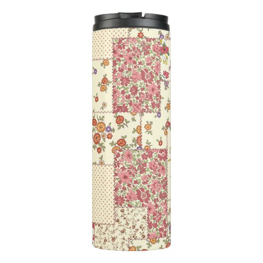 Bouteilles Isothermes Joli Patchwork Floral Conception transparente (Dos)