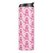 Bouteilles Isothermes Joli rose bébé fille Fox Patterned (Tourné sur la gauche)