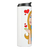 Bouteilles Isothermes Jolie fille (Tourné sur la gauche)