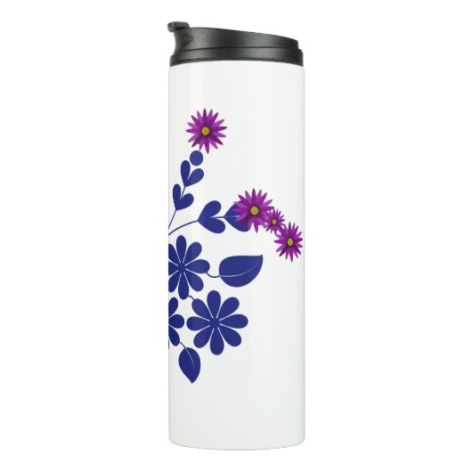Bouteilles Isothermes Jolie Fleur Violette (Tourné sur la droite)