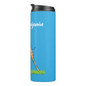 Bouteilles Isothermes Jolie girafe avec dessin animé de papillon (Tourné sur la droite)