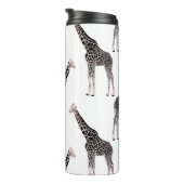 Bouteilles Isothermes Jolie Giraffe noire blanche rose (Tourné sur la droite)