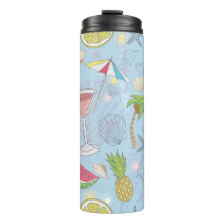 Bouteilles Isothermes Jolie illustration estivale motif avec pastèque,