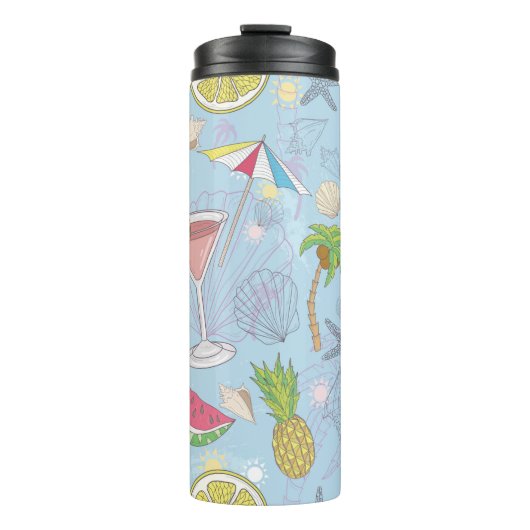 Bouteilles Isothermes Jolie illustration estivale motif avec pastèque, (Devant)