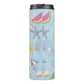 Bouteilles Isothermes Jolie illustration estivale motif avec pastèque, (Dos)