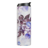 Bouteilles Isothermes Jolie impression de fleurs violettes (Tourné sur la gauche)