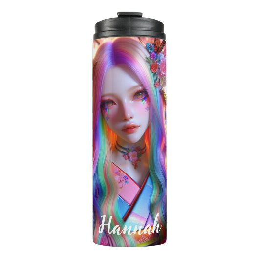 Bouteilles Isothermes Jolie Mystical Ethereal Femme aux papillons (Devant)