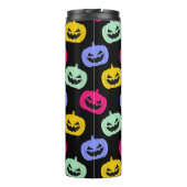 Bouteilles Isothermes Jolie Peur Coloré Citrouilles Face Halloween (Dos)