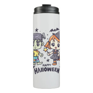 Bouteilles Isothermes Jolie sorcière et Mischievous zombie garçon