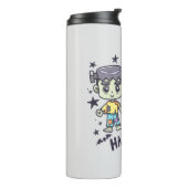 Bouteilles Isothermes Jolie sorcière et Mischievous zombie garçon (Tourné sur la gauche)