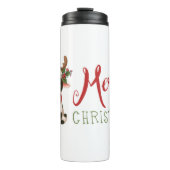 Bouteilles Isothermes Jolie vache de Noël mignonne (Devant)