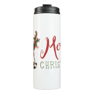 Bouteilles Isothermes Jolie vache de Noël mignonne