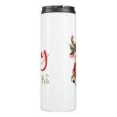 Bouteilles Isothermes Jolie vache de Noël mignonne (Dos)