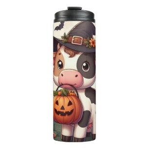 Bouteilles Isothermes Jolie vache sorcière Halloween