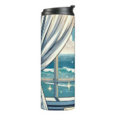 Bouteilles Isothermes Jolie vue sur l'océan et vase de fleurs (Tourné sur la gauche)