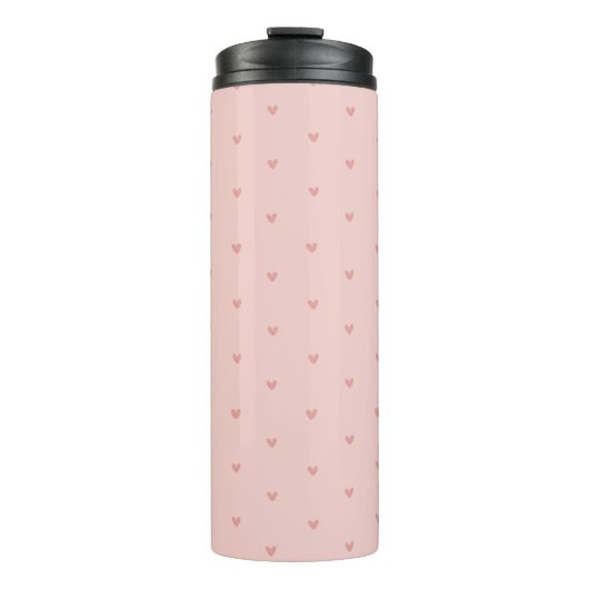 Bouteilles Isothermes Jolis cœurs roses pastel (Devant)