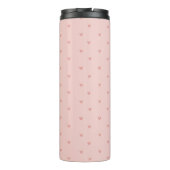 Bouteilles Isothermes Jolis cœurs roses pastel (Dos)