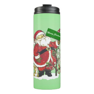 Bouteilles Isothermes Jolly Père Noël Joyeux Noël Signal Forêt Animaux