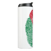 Bouteilles Isothermes Jordanie Drapeau Empreinte d'identification du pay (Tourné sur la gauche)