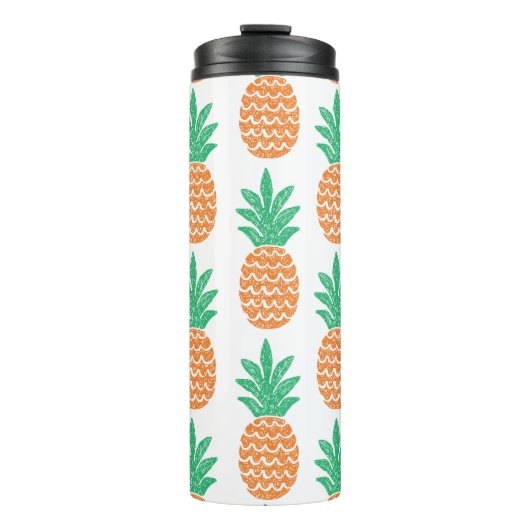 Bouteilles Isothermes Jouer à l'ananas : Plaisir Motif amusant. (Devant)