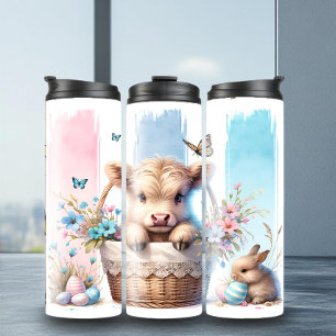 Bouteilles Isothermes Jouer Brosse de Pâques Highland Cow Tumbler