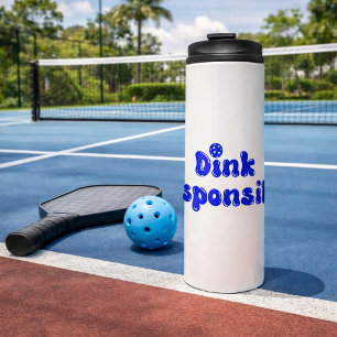 Bouteilles Isothermes Jouez au Pickleball de Manière Responsable - Cadea