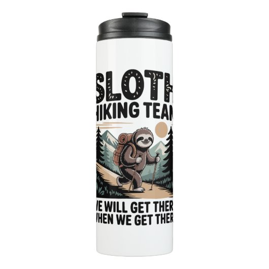 Bouteilles Isothermes Jours Lents Vibes ensoleillées Sloth Hammock Trop (Devant)