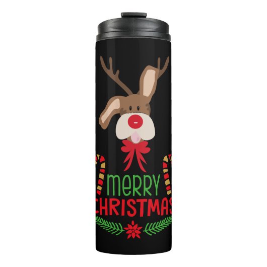 Bouteilles Isothermes Joyeuse chemise de Noël, Rudolph-Noël (Devant)