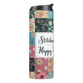 Bouteilles Isothermes Joyeuse fête des mères - Motif de courtepointe rét (Tourné sur la gauche)